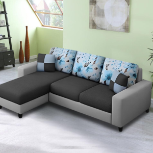 Cotton Rolando 4 Seater L Shape,Sofa Set For Living Room