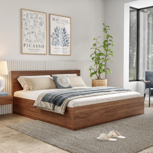 King (78 X 72) Engineered Wood Bed with Storage, 1 Year Warranty