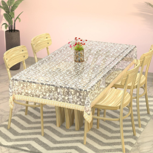 er Industries Waterproof 45x70 Inches Table Cloth For 4 Seater Dining Table