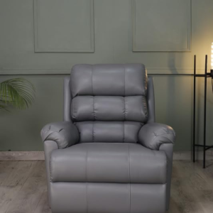 THE DESIRED COMFORT Leatherette Recliner 1 Seater Sofa Chair for Living Room Bedroom Home Office