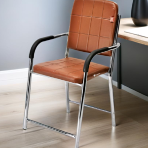 GOYALSON Office Chair Visitor Chair with arm Rest with Steel Frame