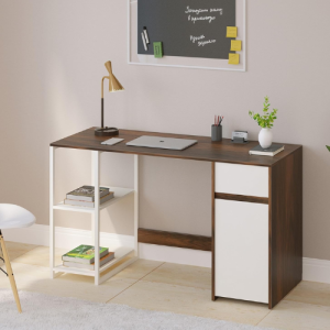 BLUEWUD Corbyn Engineered Wood Study and Computer Laptop Table