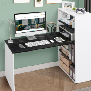 Study Table with 4 Tier Book Shelf