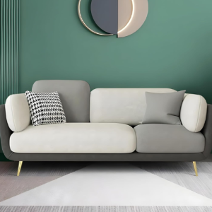 Home Velvet Contemperory Sofa with Cushion