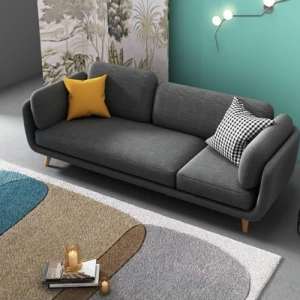 Velvet Contemperory Sofa with Cushion